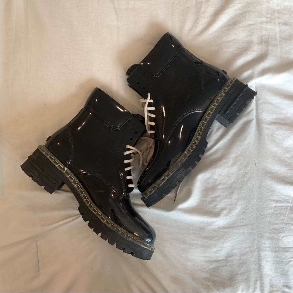 Lemon Jelly Combat Boots
